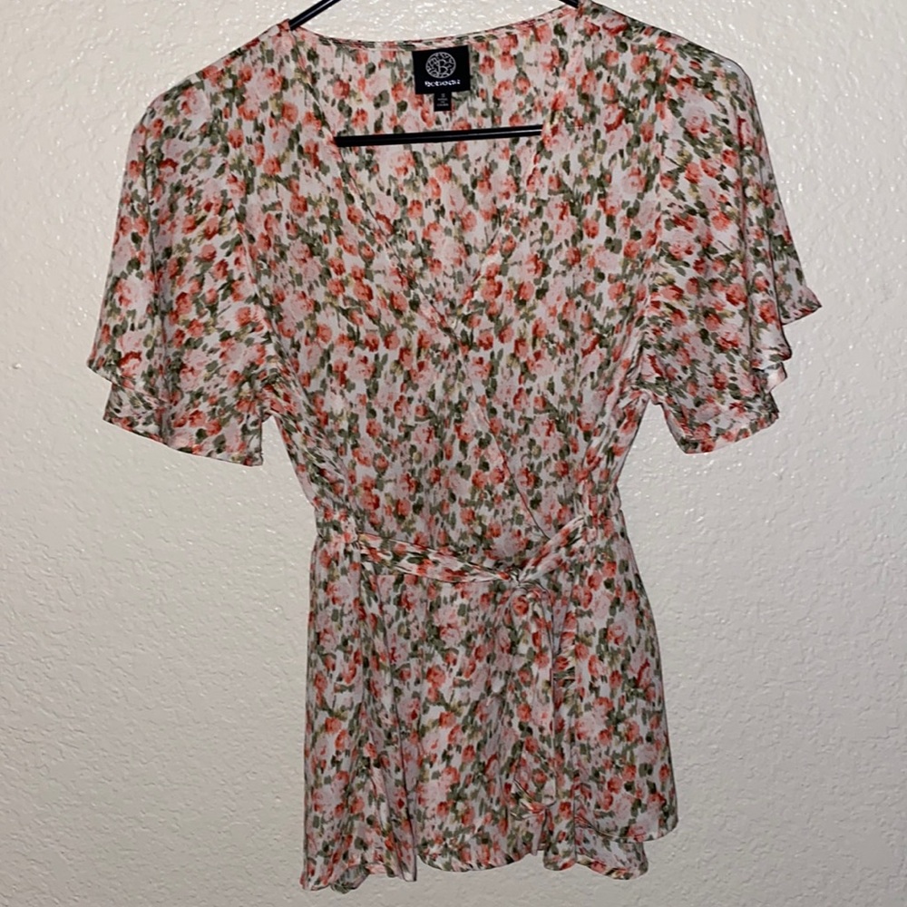 Bobeau floral blouse